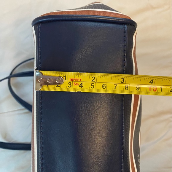 Tommy Hilfiger Red, White, and Blue Striped Tote Purse - Picture 8 of 10